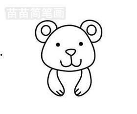 北极熊简笔画图片大全,冰原霸主的可爱瞬间