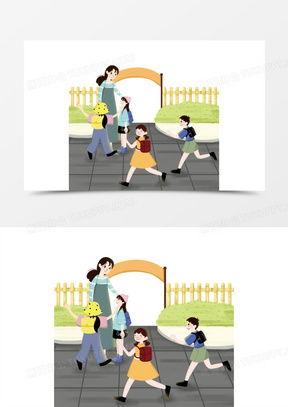 幼儿园图片大全场景画,幼儿园欢乐时光全景掠影