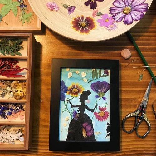 压花作品图片,压花艺术作品赏析