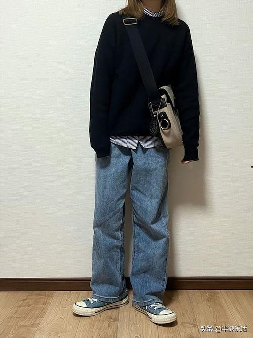 黑色毛衣图片,简约时尚的穿搭典范